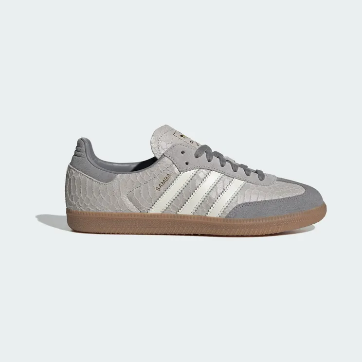 Adidas SAMBA OG Grey Two / Off White / Gum “Snake” (KK3274)