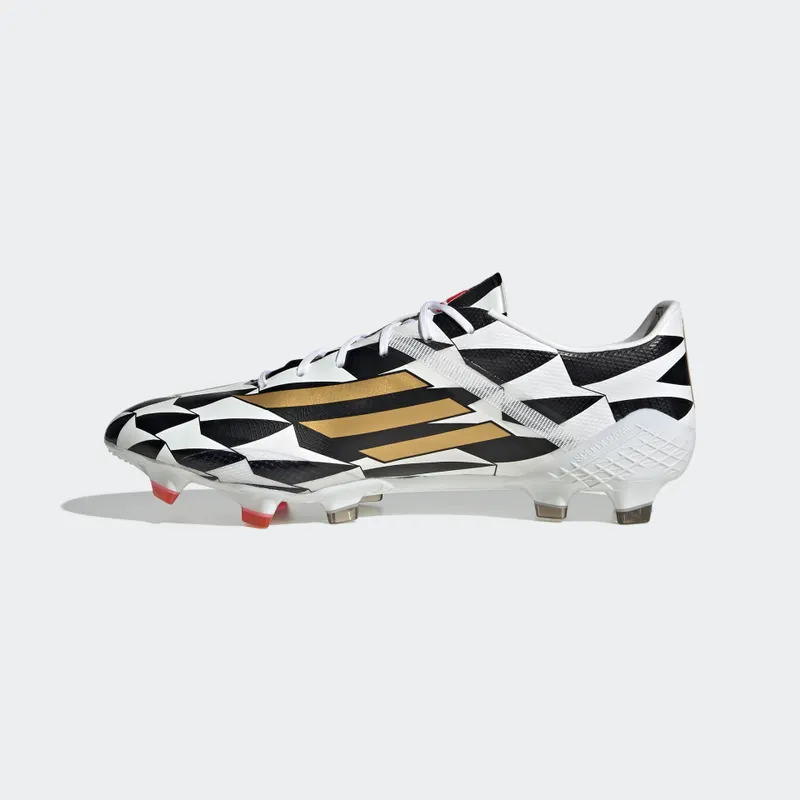 adidas F50 Adizero IV Firm Ground Football Boots Cloud White / Gold Metallic / Scarlet (GX3902)