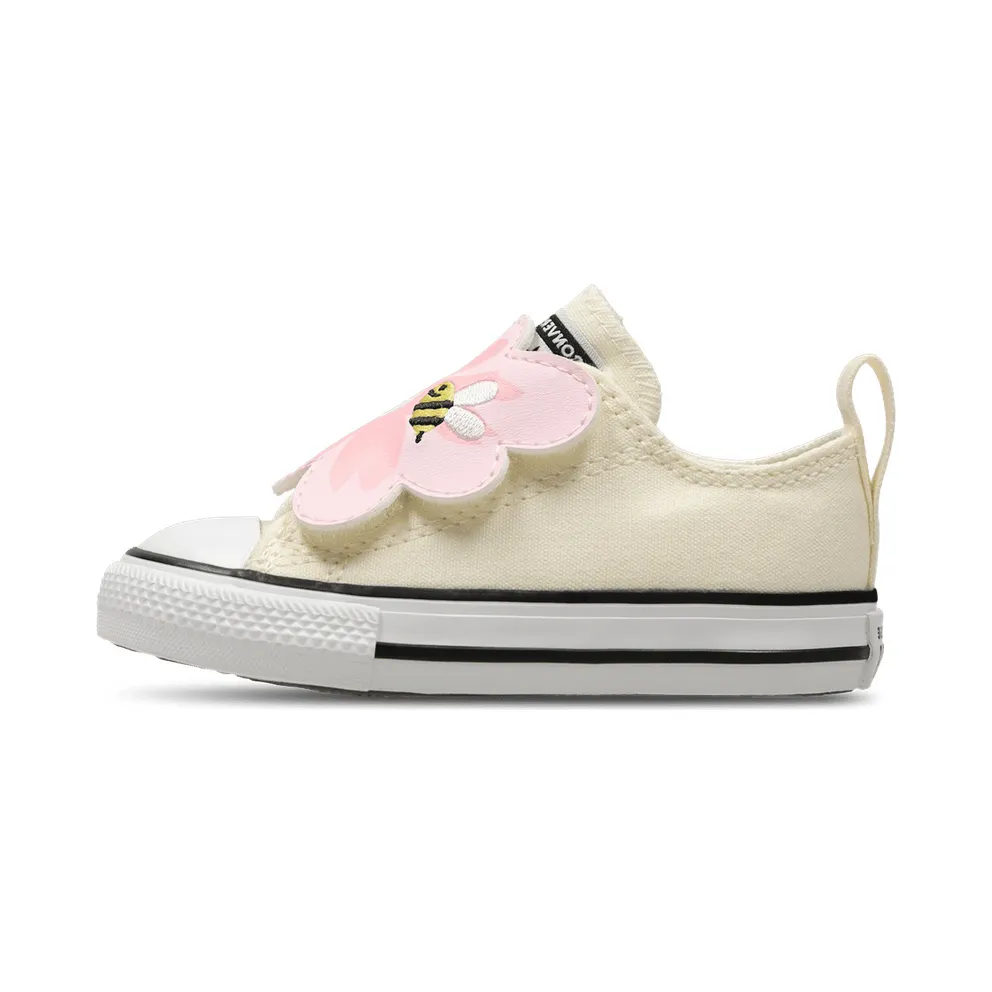 Converse Chuck Taylor All Star One Strap Embroidered Floral Easy On Egret/Lt Jellyfish Jitter (A13452C)