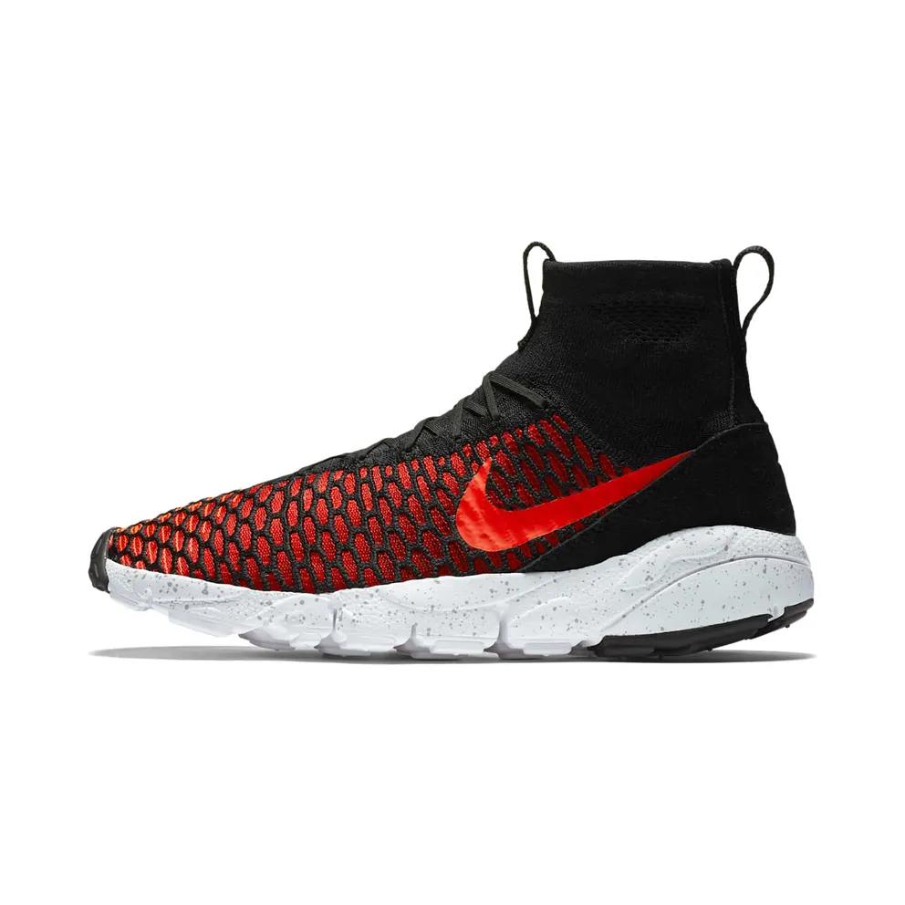 Nike Air Footscape Magista Flyknit Black/Bright Crimson-Gym Red-Cool Grey (816560-002)