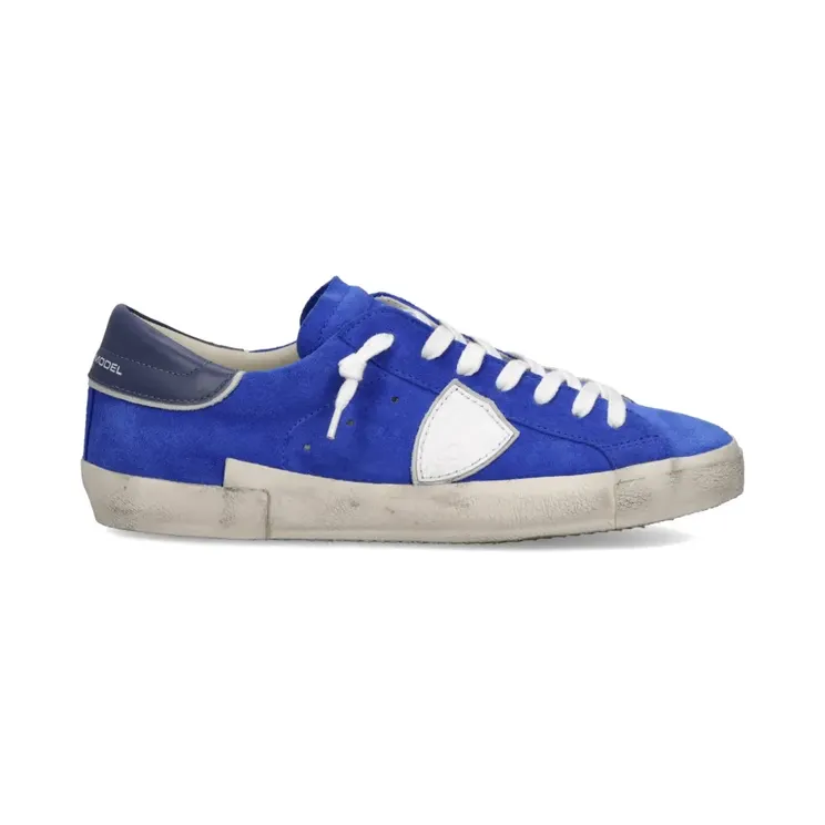 Philippe Model Paris Prsx leren low-top “Blue” (PRLUXS17)