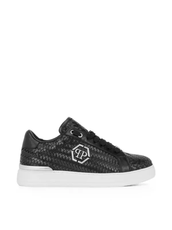 Philipp Plein Gewebte Hexagon Sneakers – Schwarz (FAFSMSC4090PLE010N)