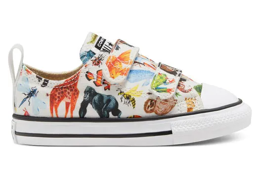 Converse Toddlers’ Science Class Easy-On Chuck Taylor All Star Low Top White, Black White/ Black (768463C)