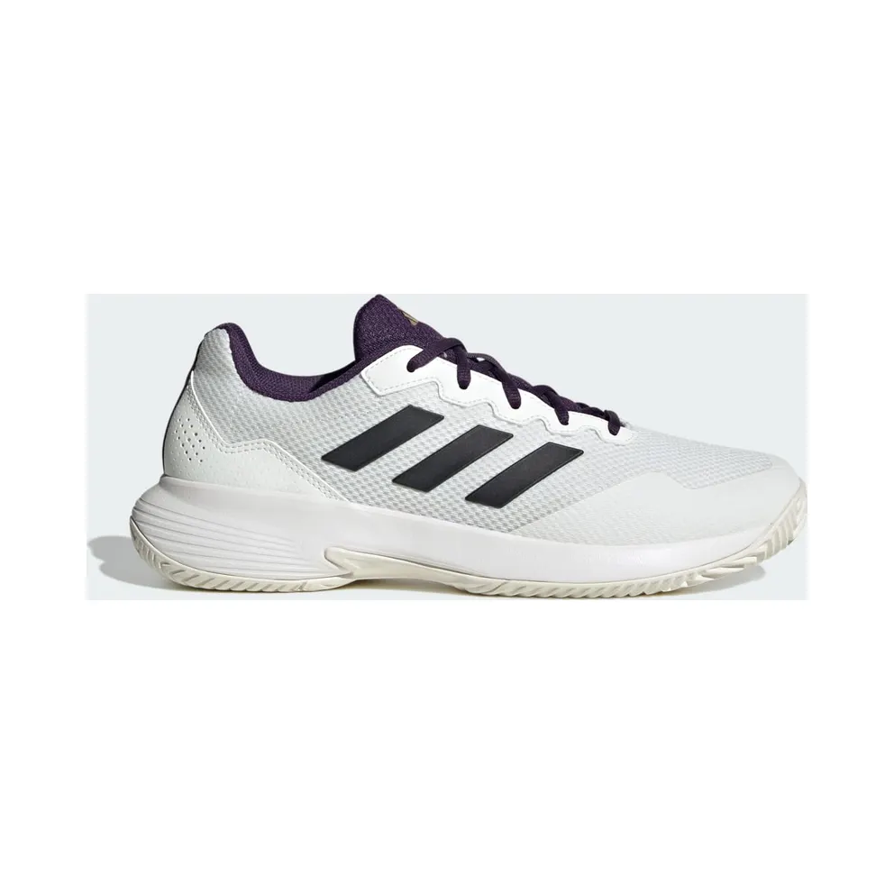 adidas Gamecourt 2.0 Core White Core Black Aurora Plum (JS1949)