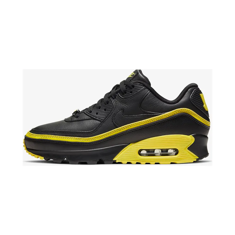 Nike x Undefeated Air Max 90 Black Yellow (2019) (CJ7197-001)