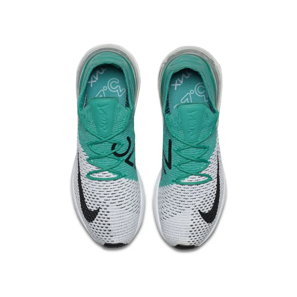 Nike Air Max 270 Flyknit Clear Emerald (W) Clear Emerald/Black-Pure Platinum-White (AH6803-300)