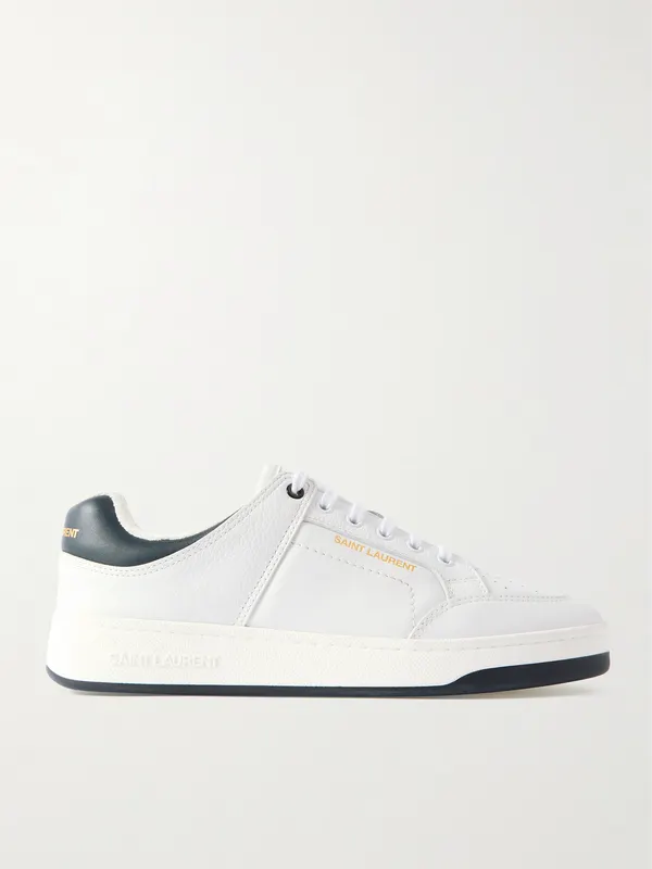 Saint Laurent SL/61 Perforated Leather Sneakers White (79990104GAC)