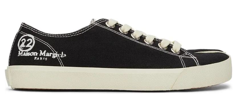 Maison Margiela Black Canvas Tabi Sneakers (S58WS0110 P1875)