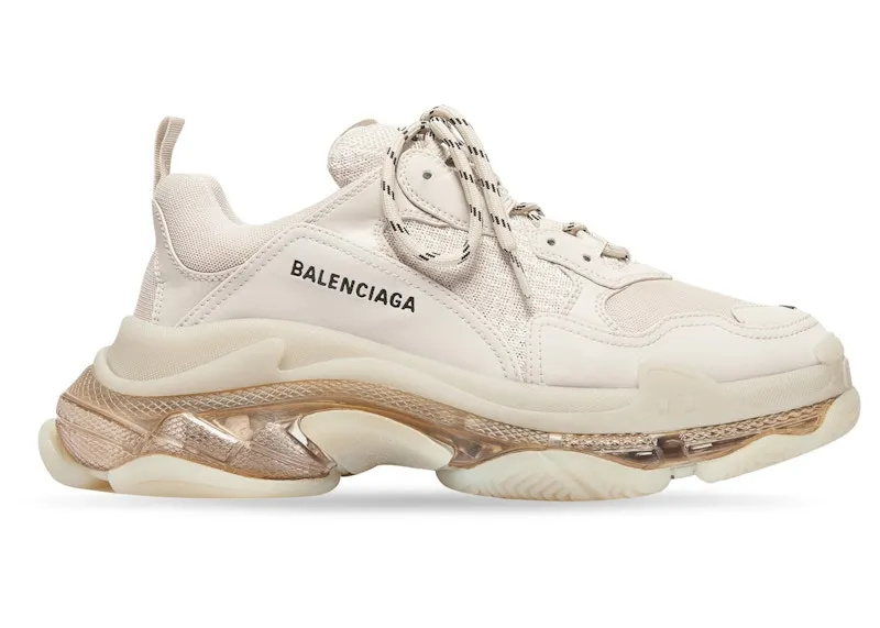 Balenciaga Triple S Clear Sole Beige (544351W2FB19005)