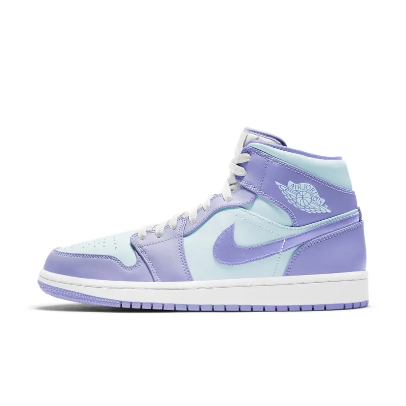 Jordan 1 Mid Purple Aqua (GS) (554724-500)