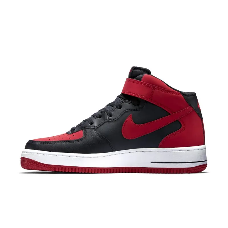 Nike Air Force 1 Mid Bred Black/Gym Red-White (315123-029)
