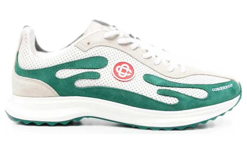 Casablanca Stade LT leren sneakers met geperforeerde details – Wit (APF26SNK02403M)