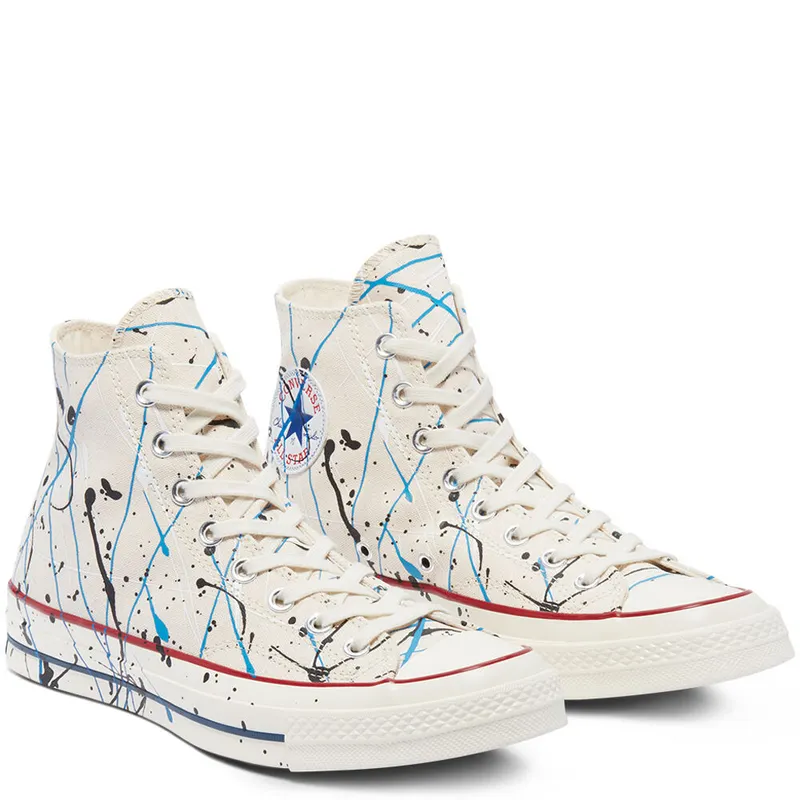 Converse Archive Paint Splatter Chuck 70 High Top Egret/digital Blue/egret (170802C)