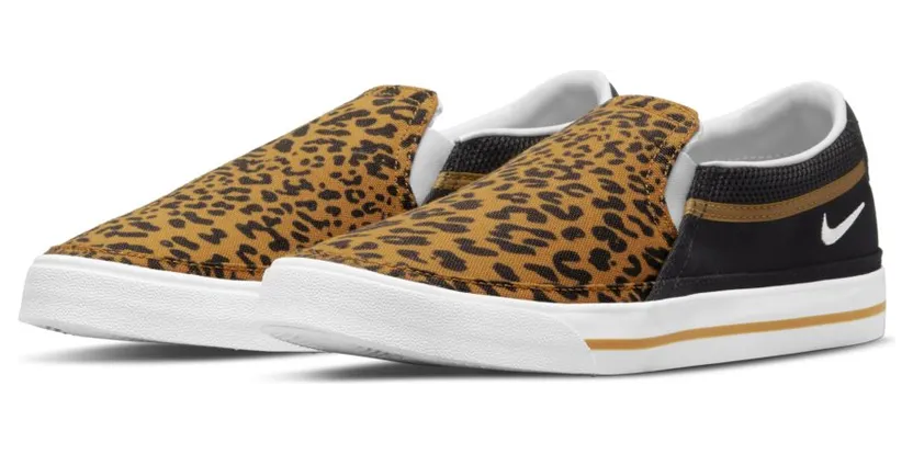 Nike Court Legacy Slip On Leopard (W) (DJ5938-001)