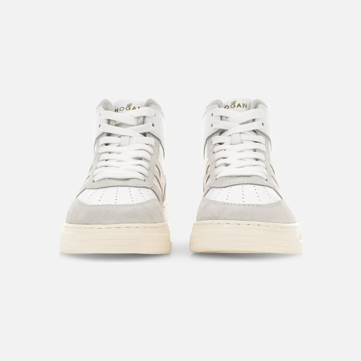 Sneakers Hogan H630 High Top Silver Ivory (HXW6300EU40ODZ0ZS5) (4)