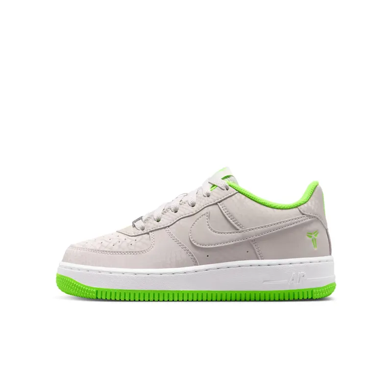 Nike Air Force 1 Low GS “Vast Grey / White / Electric Green” (IO4610-002)