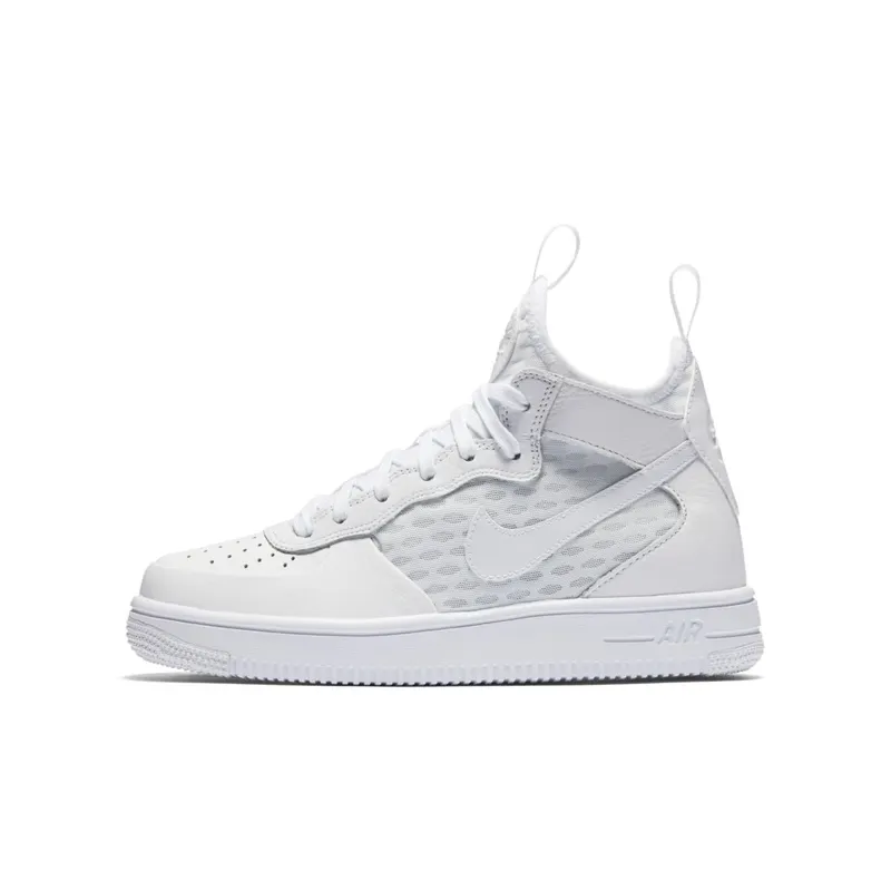 Nike Air Force 1 Ultraforce Mid Triple White (GS) White/White-White (869945-100)