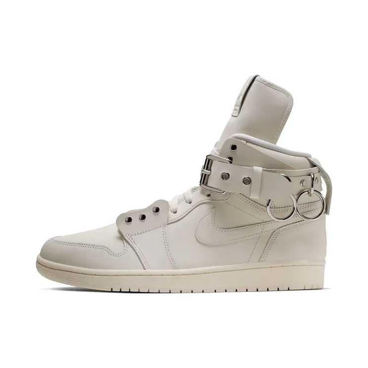 Comme des Garcons x Air Jordan 1 Retro Strap High White Sail/Sail/Sail (CN5738-100)