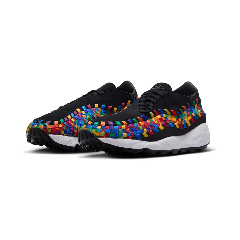 Nike Air Footscape Woven “Black Rainbow” (black / black / white) – FB1959-002