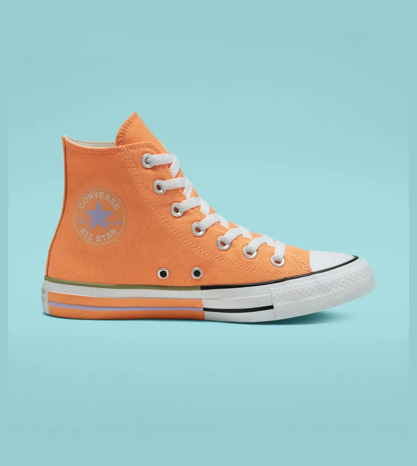 Converse Unisex Sunblocked Chuck Taylor All Star High Top Fuel Orange/moonstone Violet (167634C)
