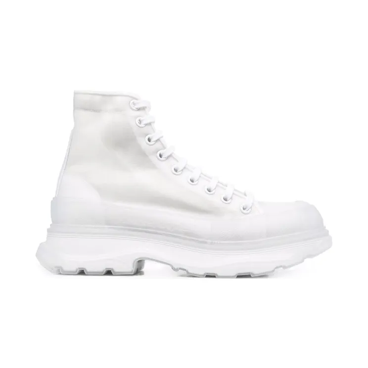 Alexander McQueen Tread Slick Boot White Clear Sole (662671 W4Q31 9465)