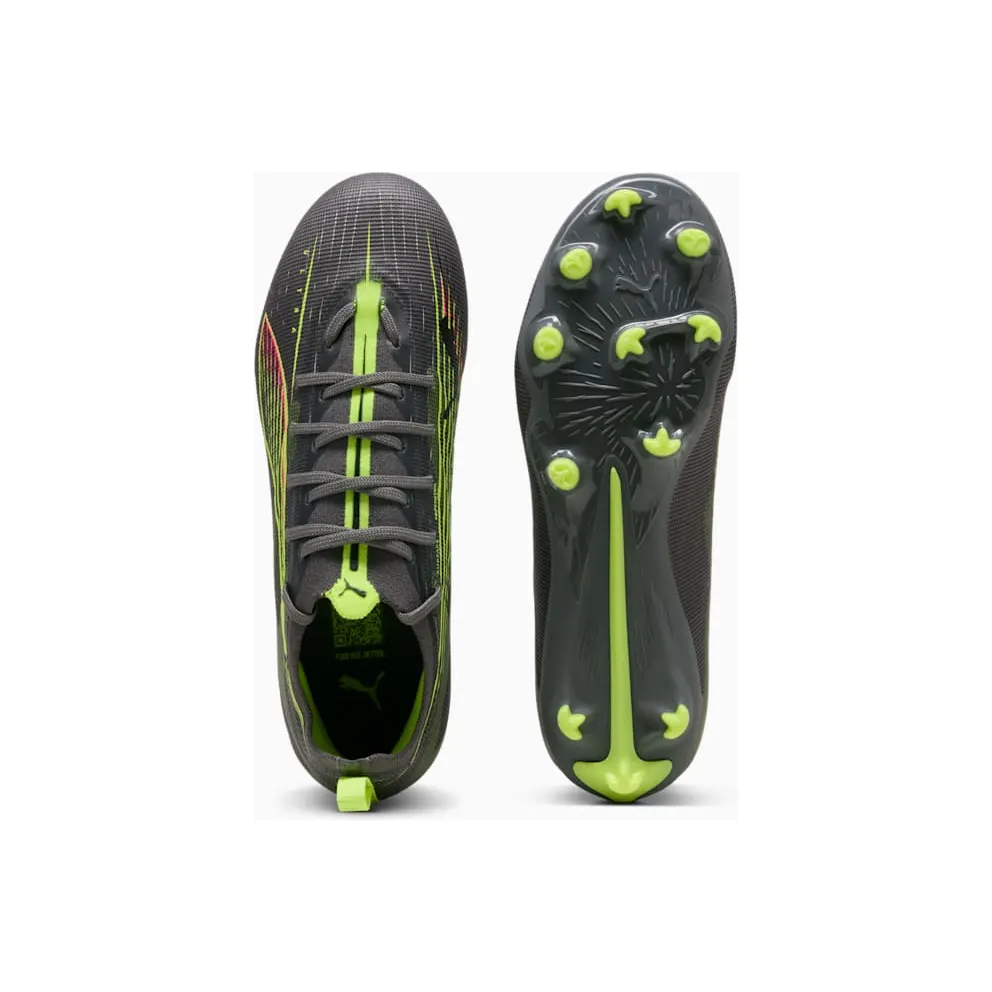 Puma Ultra 5 Pro FG/AG Jr Matte Aged Silver Yellow Alert Sun Struck (108165-03)