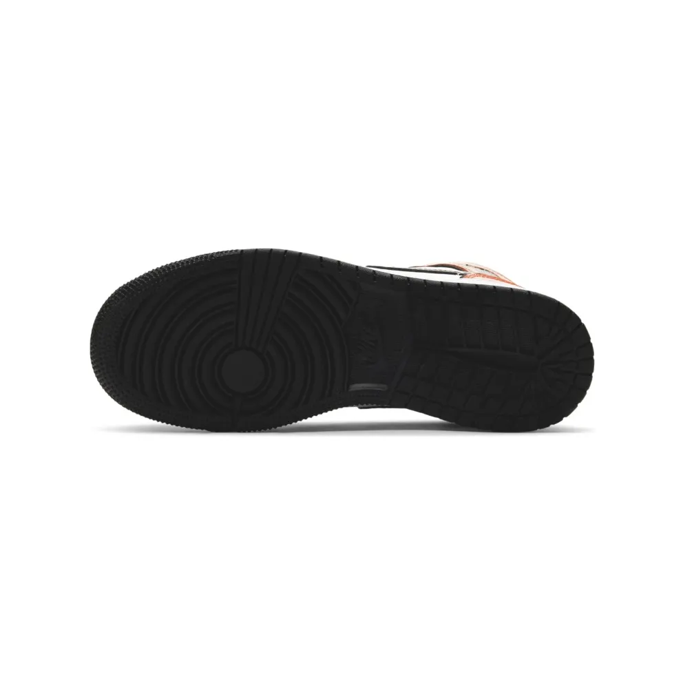 Jordan 1 Mid Turf Orange (GS) Turf Orange/Black/White (BQ6931-802)