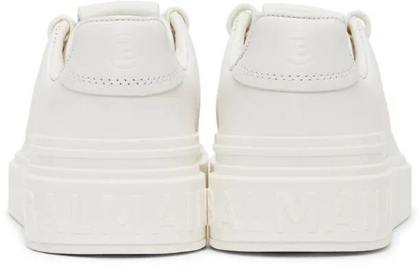 Balmain White B-Court Sneakers (VN1C580LSCL)
