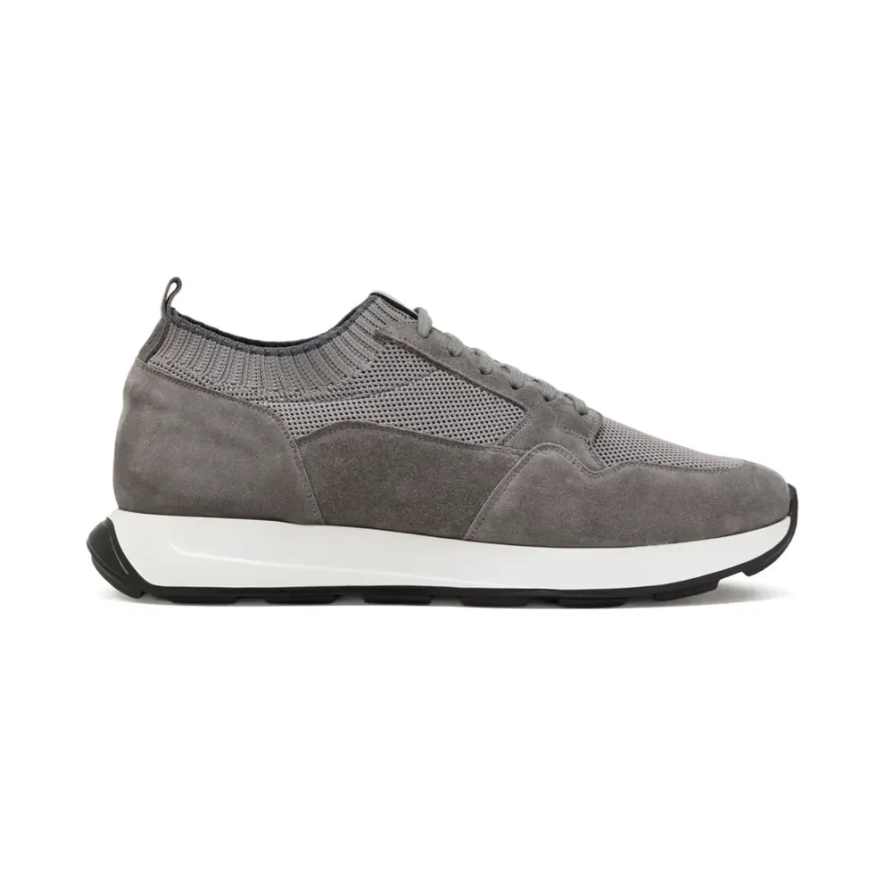 Barrett Lace-up Shoes with vlakken – Grey (WAB134703)
