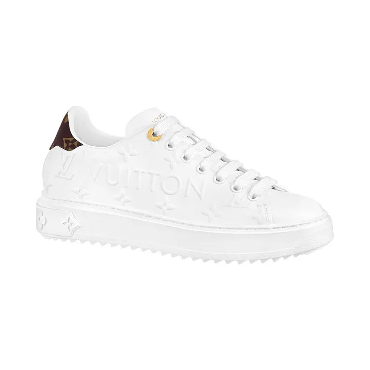 Louis Vuitton Time Out Debossed LV Monogram Leather White (1AAP6H)