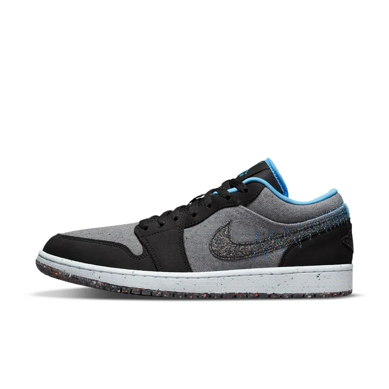 Air Jordan 1 Low Crater Black Grey Blue (DM4657-004)
