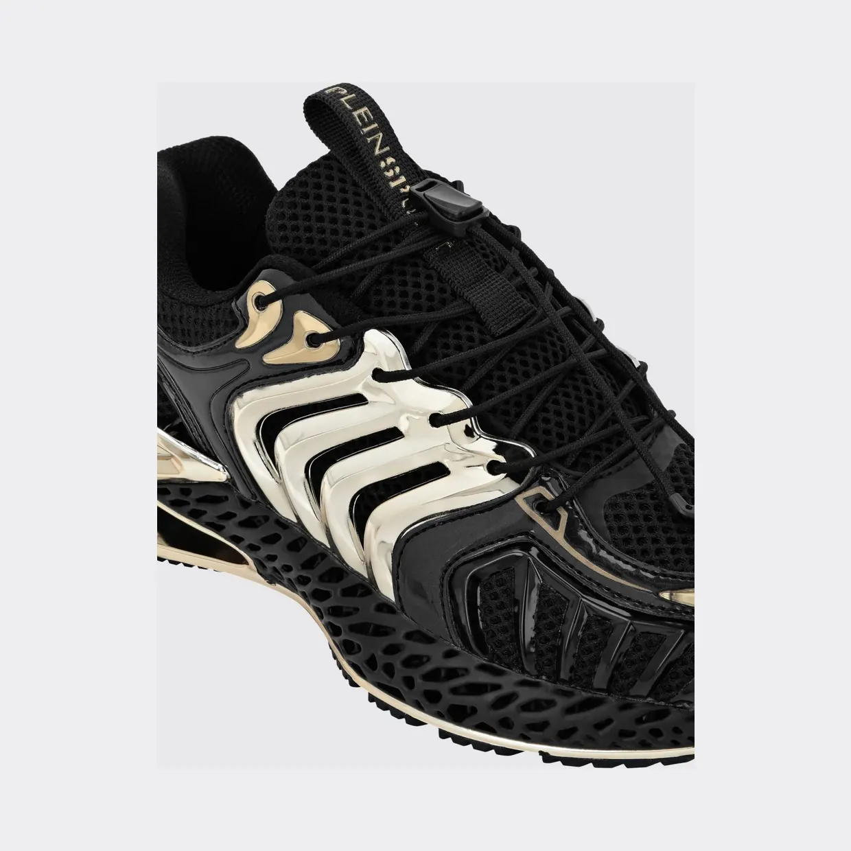 Plein Sport The Thunder Stroke Gen X 02 Mesh Trainers with a Chunky Sole Black (FACSUSC0434STE003N0294) (3)