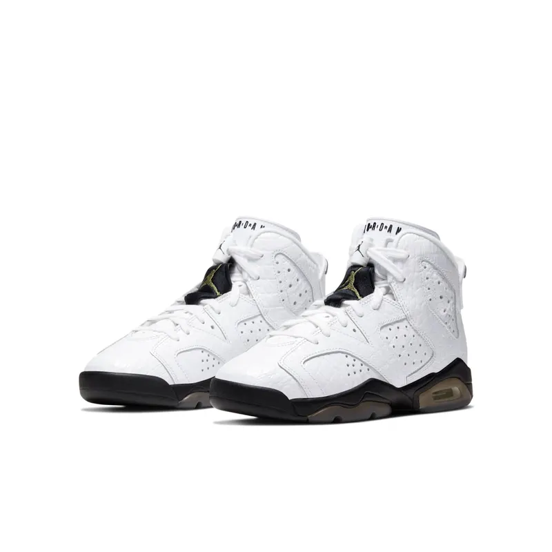 Jordan 6 Retro Alligator (GS) Neutral Grey/Black-White (384665-110)