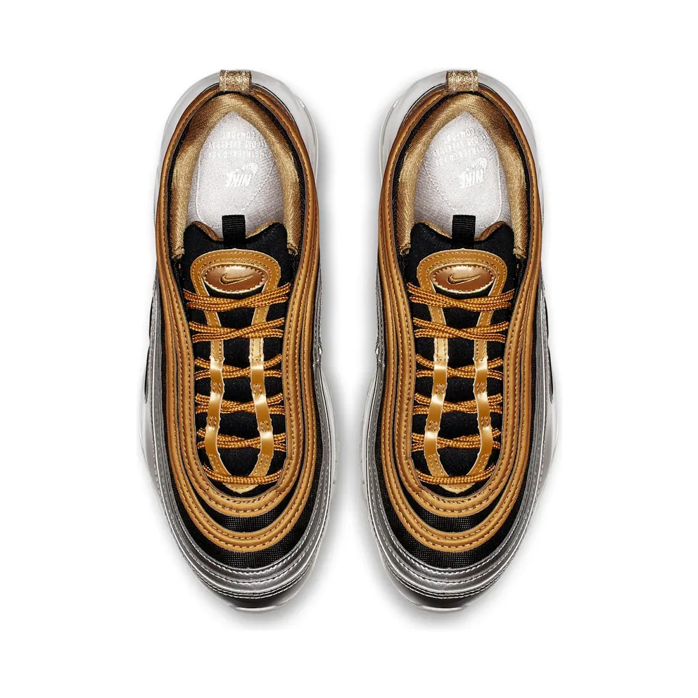 Nike Womens Air Max 97 Metallic Gold Silver (2018) (AQ4137-700)