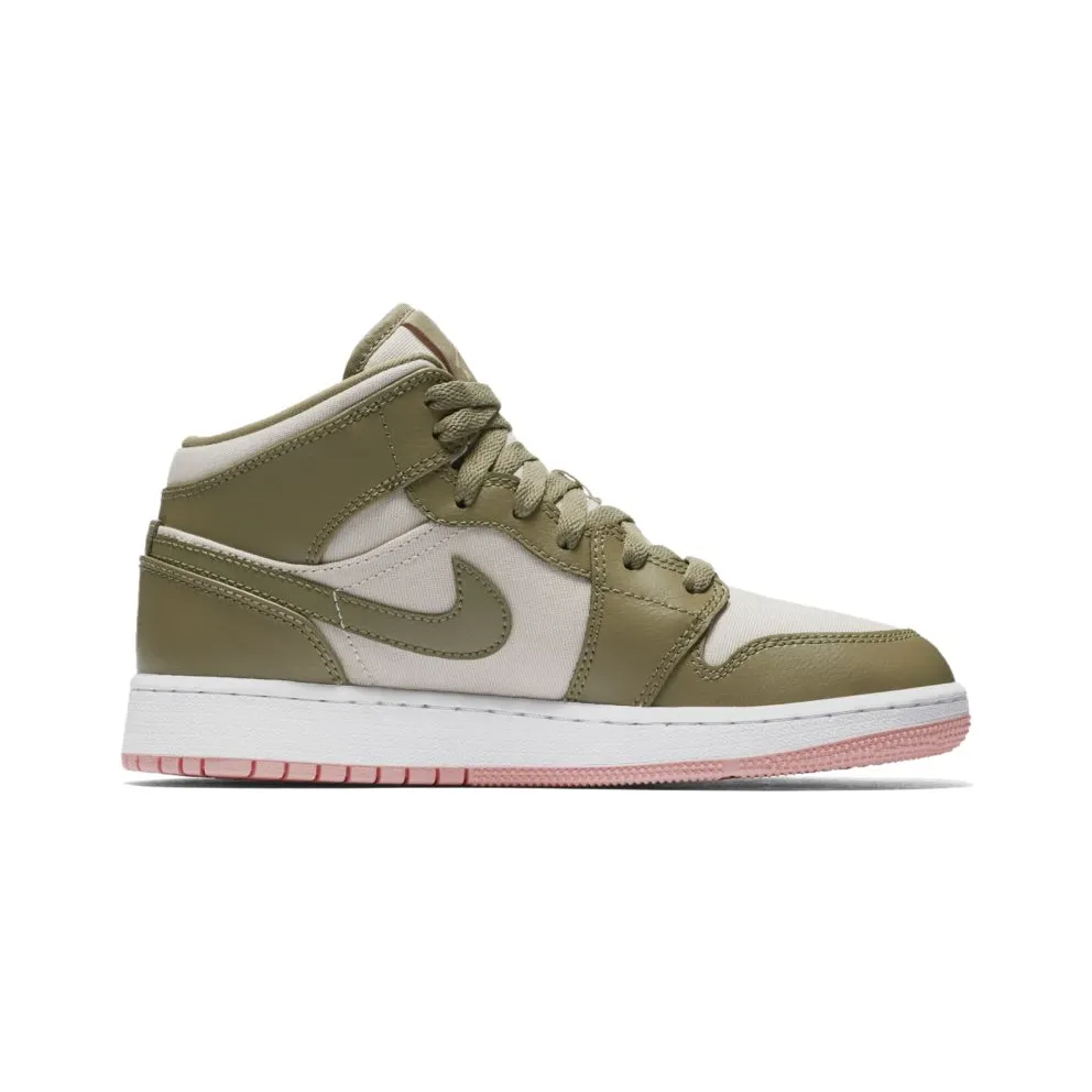Jordan 1 Mid Trooper Bleached Coral (GS) Trooper/Bleached Coral (555112-225)