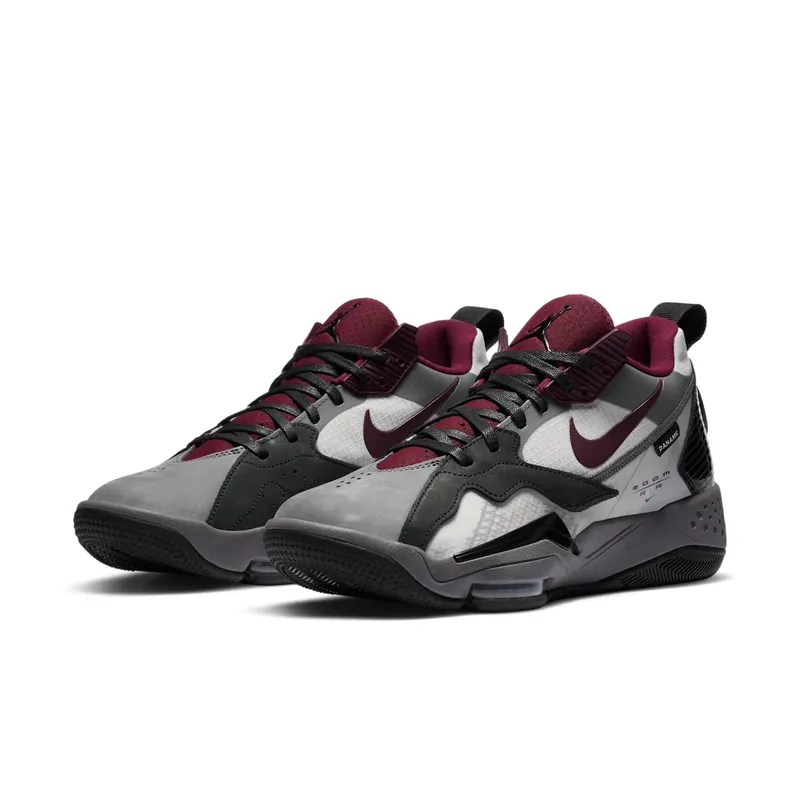 Jordan Zoom 92 PSG Paris Saint-Germain Light Graphite/Neutral Grey-Black-Bordeaux (DA2554-006)