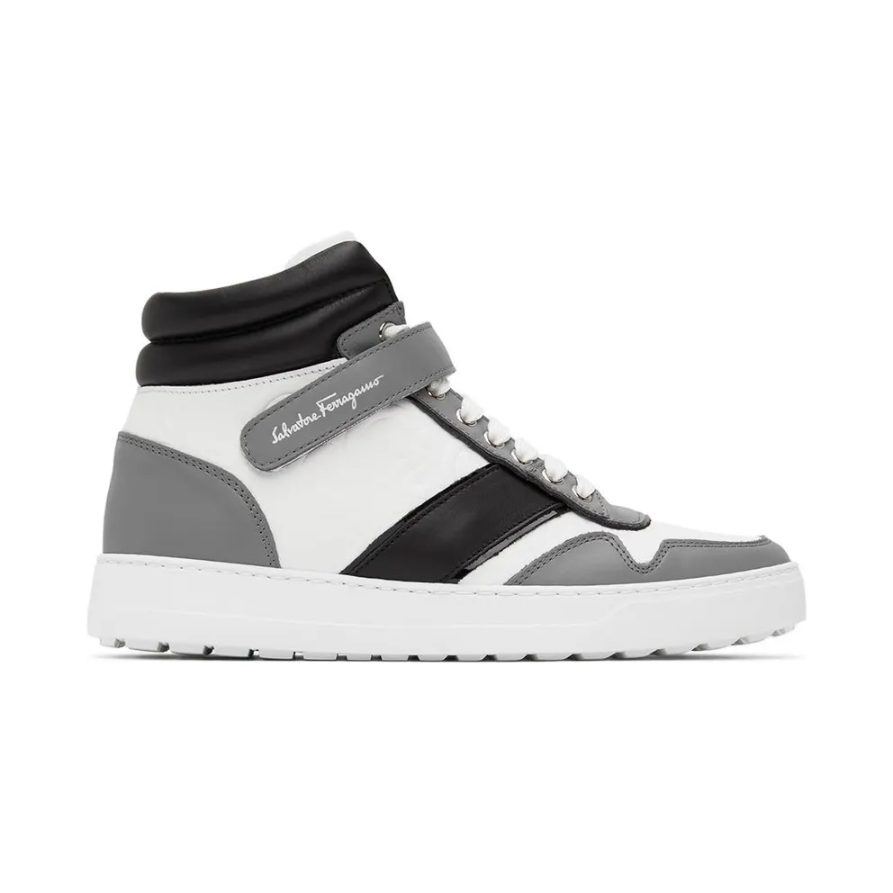 Salvatore Ferragamo White High-Top Noe (753128 020465018)