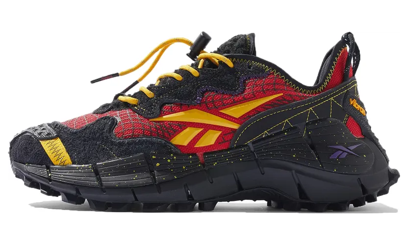 Reebok Classics Black & Red A$AP Nast Edition Zig Kinetica II Edge Sneakers (GY5805)