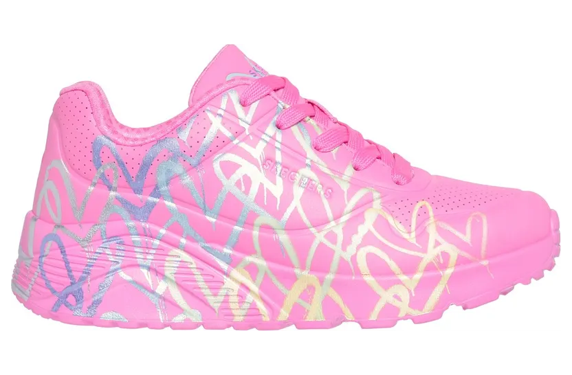 Skechers JGoldcrown: UNO Lite – Metallic Joy Sneaker Heet Pink