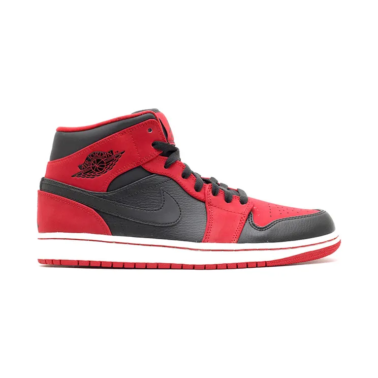 Air Jordan 1 Mid “Black / Gym Red” (554724-005)