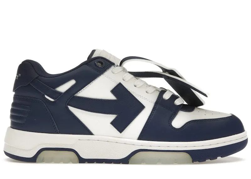 OFF-WHITE Out Of Office OOO Low Tops White Royal Blue (OMIA189C99LEA0070142)