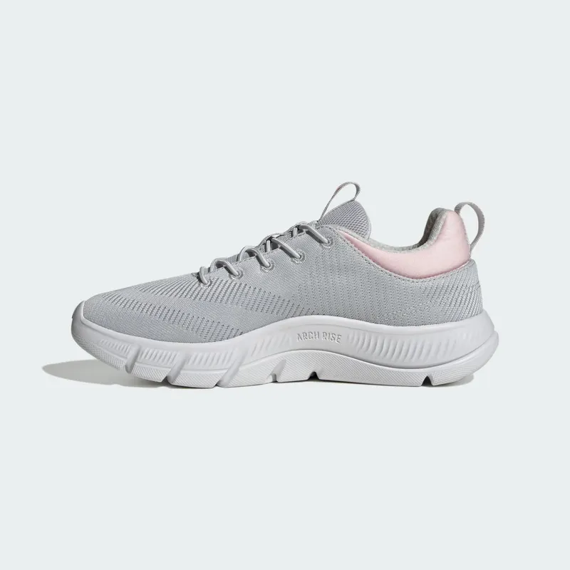 Adidas Cloudfoam Flex Elastic Laces Light Solid Grey / Matte Silver / Clear Pink (HQ4932)