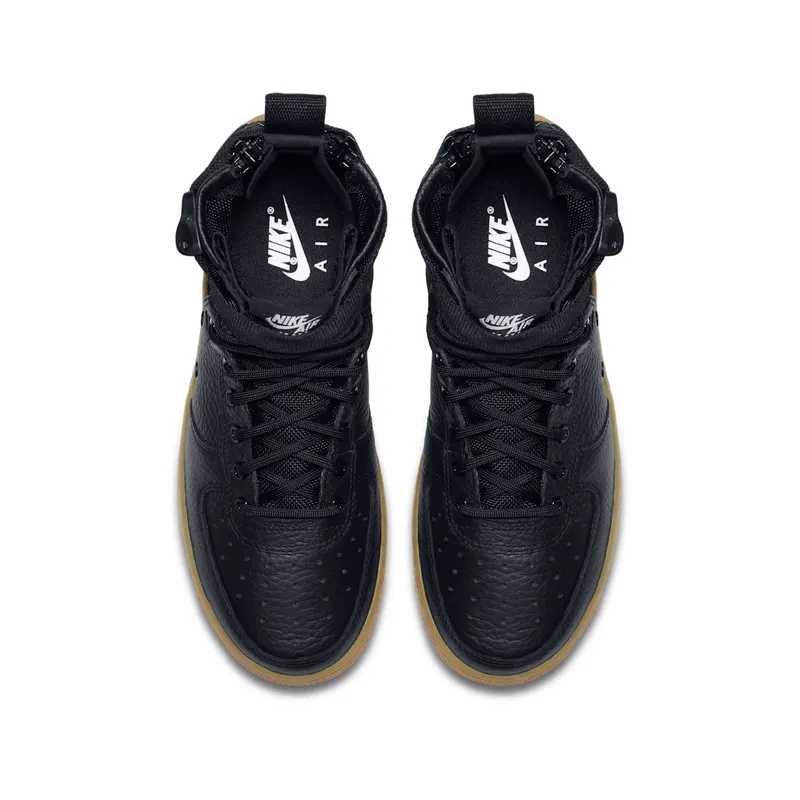 Nike SF Air Force 1 Mid Black Gum (GS) Black/Black-Gum Light Brown (AJ0424-001)