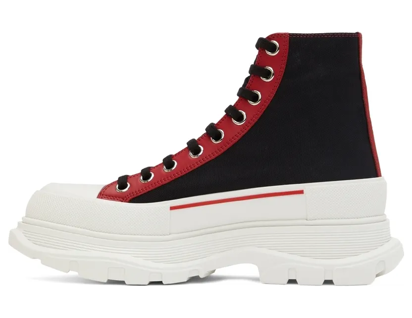 Alexander McQueen Black Tread Slick High Sneakers (711105W4TGD) (3)