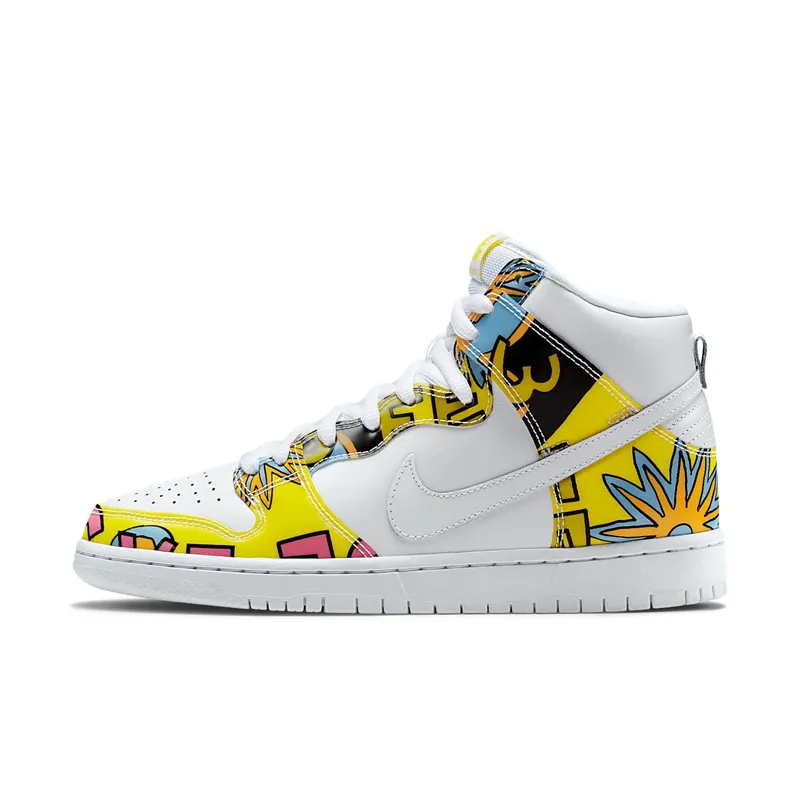 Nike Dunk SB High De La Soul (2015) White/Firefly (748751-177)