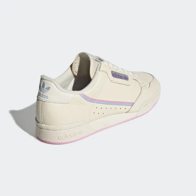 adidas Continental 80 Ecru Tint True Pink (W) Ecru Tint/True Pink/Periwinkle (G27726)