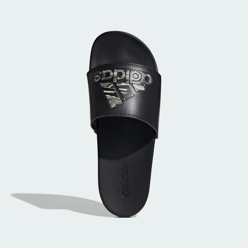 adidas Adilette Comfort Slides Core Black Silver Pebble (JP7083)