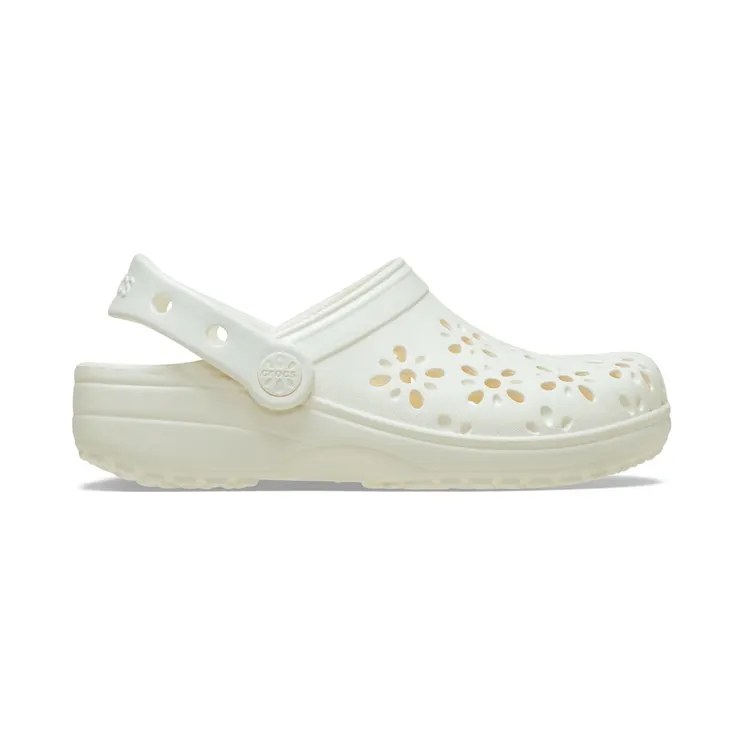 Crocs Classic Clog Floral Cut Out Chalk (210943-0WV)