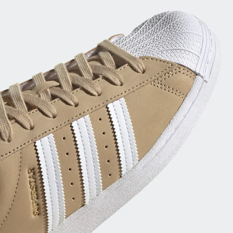 adidas Superstar Beige Tone / Cloud White / Gold Metallic (H00164)