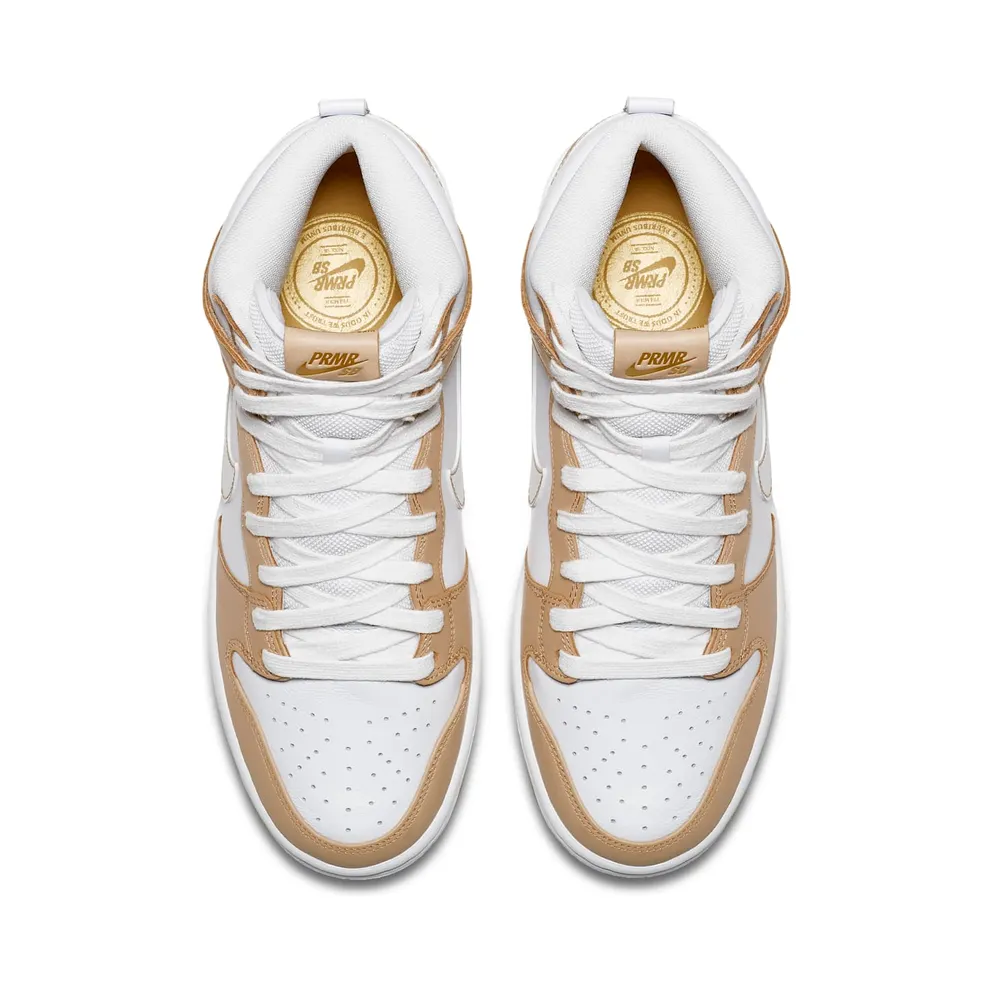 Nike SB Dunk High Premier Win Some Lose Some Vachetta Tan/White-Jersey Gold (881758-217)